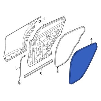 Nissan OE - Rear Left Inner Door Seal