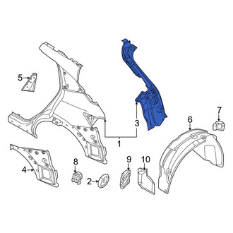 Nissan OE - Left Body D-Pillar