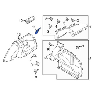 Nissan OE - Rear Left Interior Quarter Panel Trim Panel Insert
