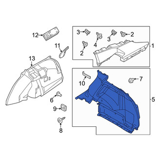 Nissan OE - Rear Left Lower Interior Quarter Panel Trim Panel