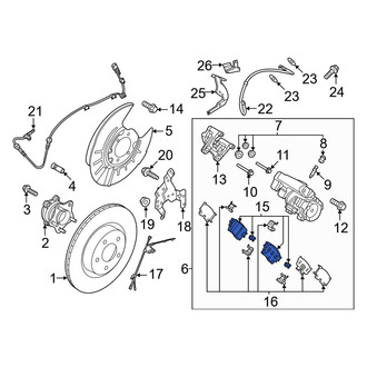 Nissan OE - Rear Disc Brake Pad Set