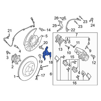 Nissan OE - Left Parking Brake Actuator Bracket