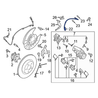 Nissan OE - Rear Right Brake Hydraulic Hose