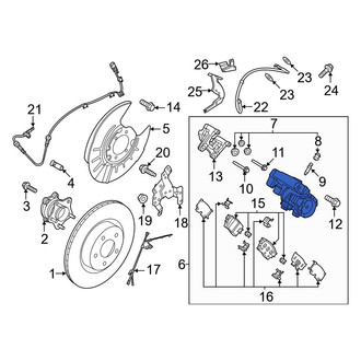 Nissan OE - Front Right Disc Brake Caliper