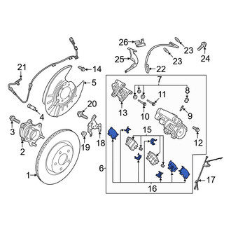 Nissan OE - Rear Disc Brake Pad Set