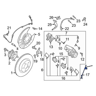 Nissan OE - Rear Left ABS Wheel Speed Sensor