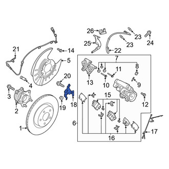 Nissan OE - Right Parking Brake Actuator Bracket