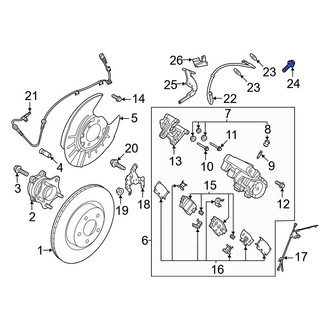 Nissan OE - Brake Hydraulic Hose to Caliper Bolt