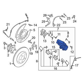Nissan OE - Front Right Disc Brake Caliper