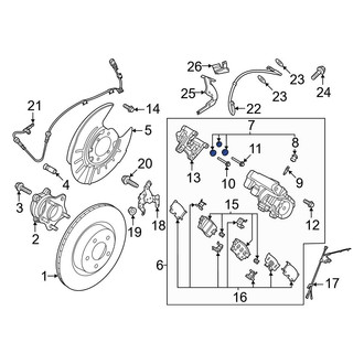 Nissan OE - Front Disc Brake Caliper Seal Kit