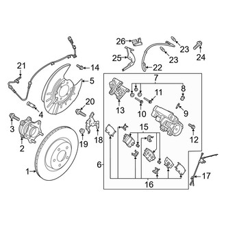 Nissan OE - Rear Suspension - Brake Components
