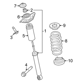 Nissan OE - Rear Suspension - Shocks & Components (AWD)