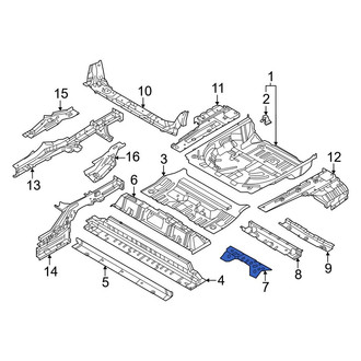 Nissan OE - Rear Center Floor Pan Reinforcement