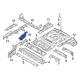 Nissan OE - Rear Left Floor Side Rail Reinforcement