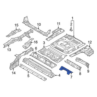 Nissan OE - Rear Center Floor Pan Reinforcement