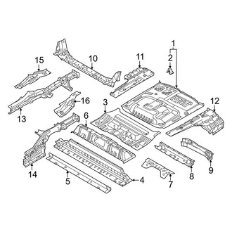 Nissan OE - Rear Body & Floor - Floor & Rails (AWD)