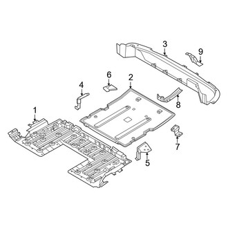 Nissan OE - Rear Body & Floor - Under Cover & Splash Shields (FWD)