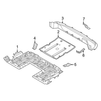 Nissan OE - Rear Body & Floor - Under Cover & Splash Shields (AWD)