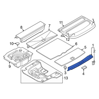 Nissan OE - Rear Liftgate Trim Scuff Plate