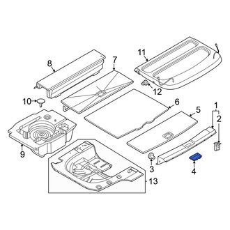 Nissan OE - Liftgate Trim Scuff Plate Cap