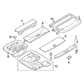 Nissan OE - Rear Body & Floor - Interior Trim (AWD)