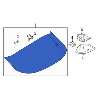 Nissan OE - Rear Liftgate Glass