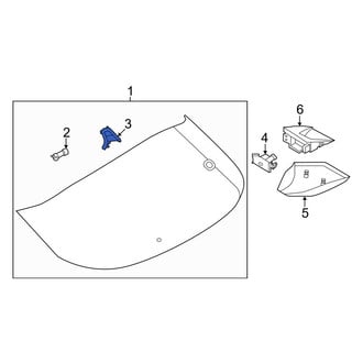Nissan OE - Back Glass Clip