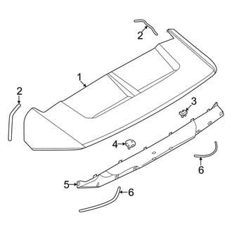 Nissan OE - Lift Gate - Spoiler