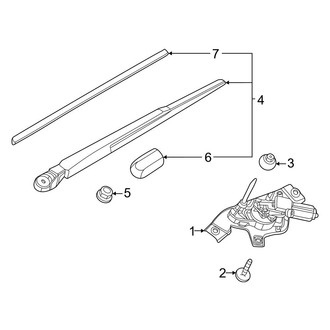 Nissan OE - Lift Gate - Wiper & Washer Components