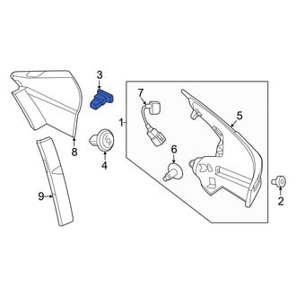 Nissan OE - Upper Tail Light Grommet