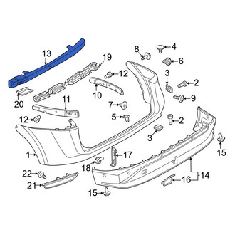Nissan OE - Rear Bumper Impact Absorber