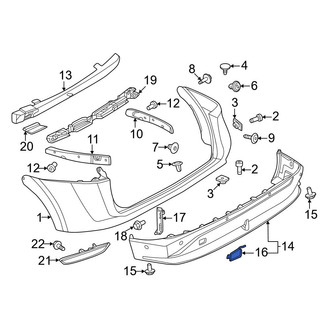 Nissan OE - Rear Bumper Cover