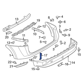 Nissan OE - Rear Lower Bumper Cover Bracket