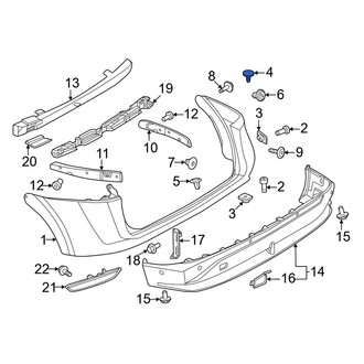 Nissan OE - Bumper Cover Reinforcement Clip