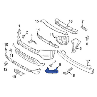 Nissan OE - Front Left Bumper Cover Spacer Panel