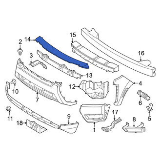 Nissan OE - Front Lower Bumper Impact Absorber