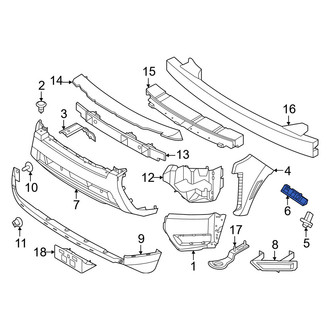 Nissan OE - Left Upper Bumper Corner Cover Bracket