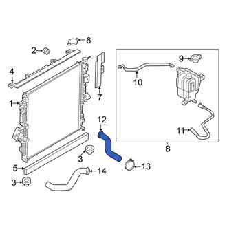 Nissan OE - Upper Radiator Coolant Hose