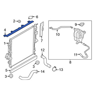 Nissan OE - Upper Radiator Air Seal
