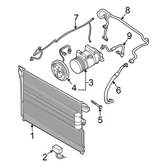 Nissan OE - Air Conditioner & Heater - Condenser, Compressor & Lines (PRO-4X / PRO-X / S / SV)