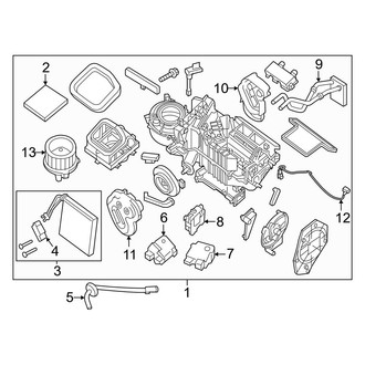 Nissan OE - Air Conditioner & Heater - Blower Motor & Fan