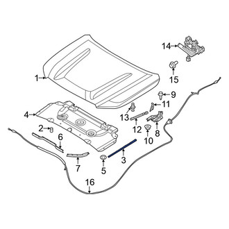 Nissan OE - Rear Hood Seal