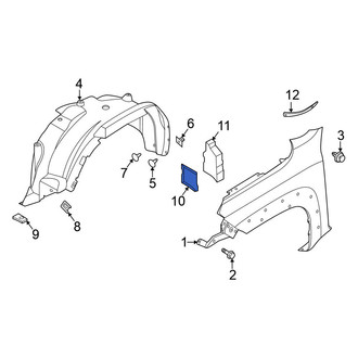 Nissan OE - Left Upper Body A-Pillar Baffle Plate
