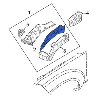 Nissan OE - Front Right Fender Apron Assembly