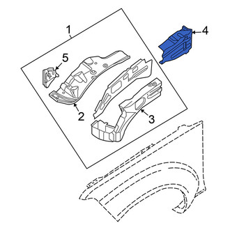 Nissan OE - Front Left Inner Fender Apron Reinforcement