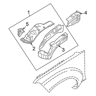 Nissan OE - Fender - Inner Components
