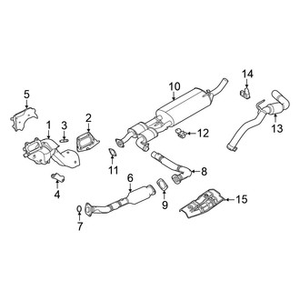 Nissan OE - Exhaust System - Exhaust Components