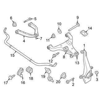Nissan OE - Front Suspension - Stabilizer Bar & Components (RWD)
