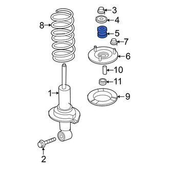 Nissan OE - Front Suspension Shock Absorber & Strut Mount Bushing