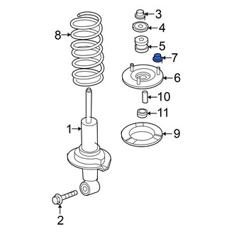 Nissan OE - Upper Suspension Strut Mount Nut